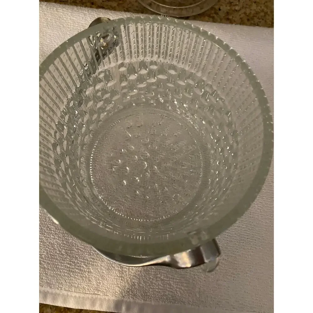 Vintage Teleflora France glass ice bucket